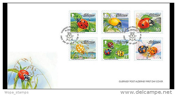 Alderney 2014 First Day Cover - Ladybirds- (FDC Set) - Alderney