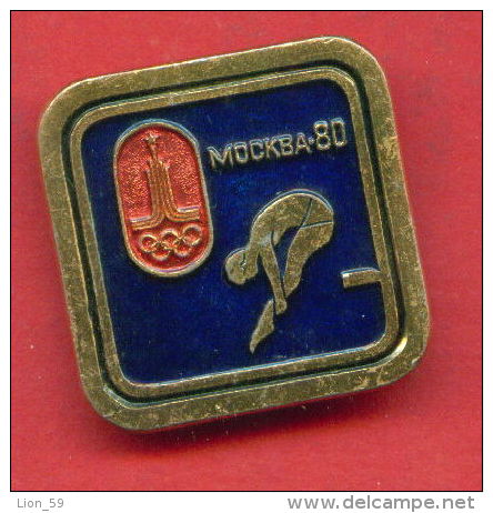 F167 / SPORT - Diving - Plongee - Tauchen Salto Ornamental -1980 Summer XXII Olympics Games Moscow - Russia  - Badge Pin - Diving