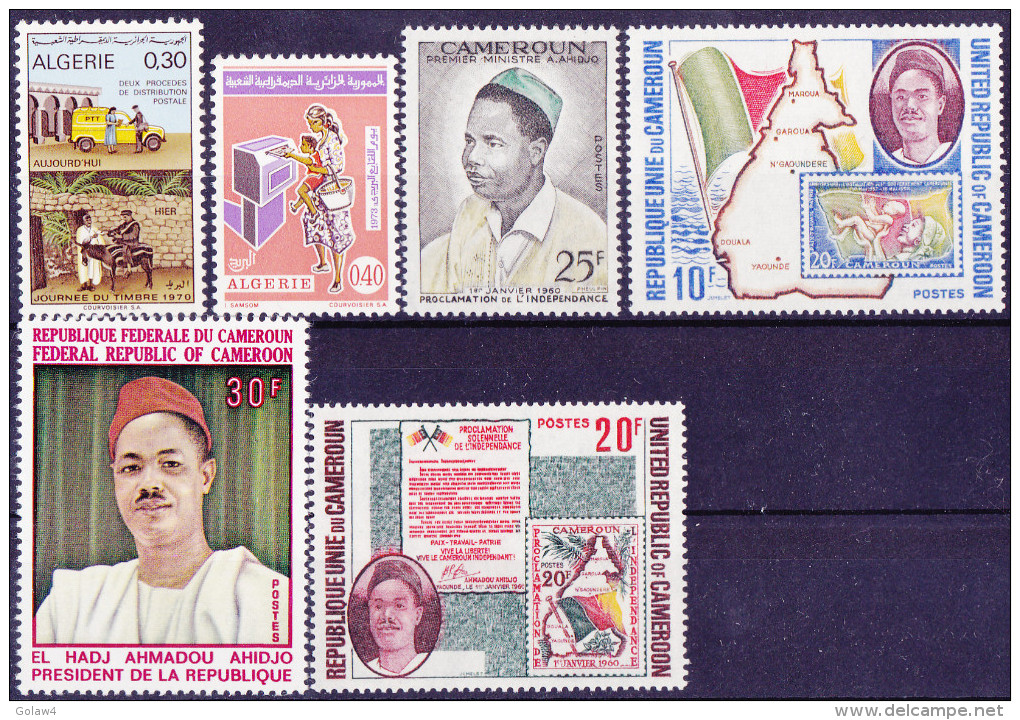 11258# LOT TIMBRES EX COLONIES Cote 100€ ALEGRIE CAMEROUN CENTRAFRIQUE CONGO COTE D'IVOIRE GABON GUINEE MADAGASCAR MAROC - Andere & Zonder Classificatie