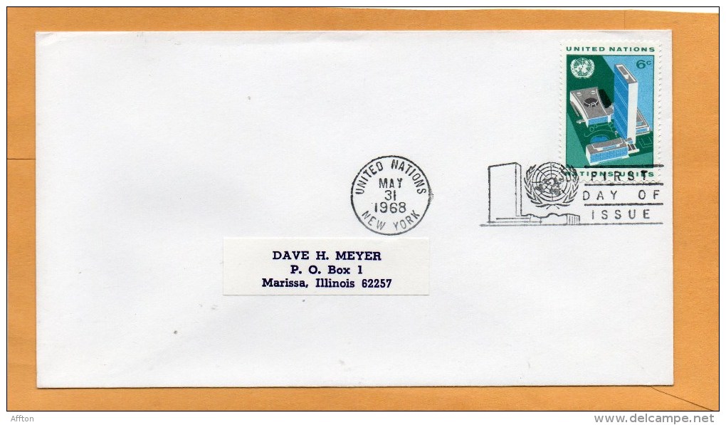 United Nations New York 1968 FDC - FDC