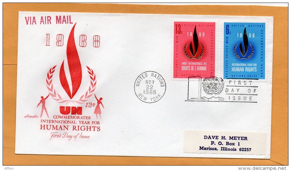 United Nations New York 1968 FDC - FDC