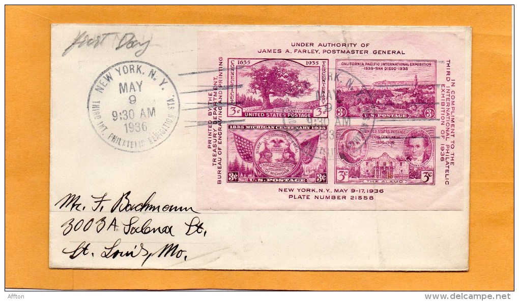 United States 1936 FDC - 1851-1940