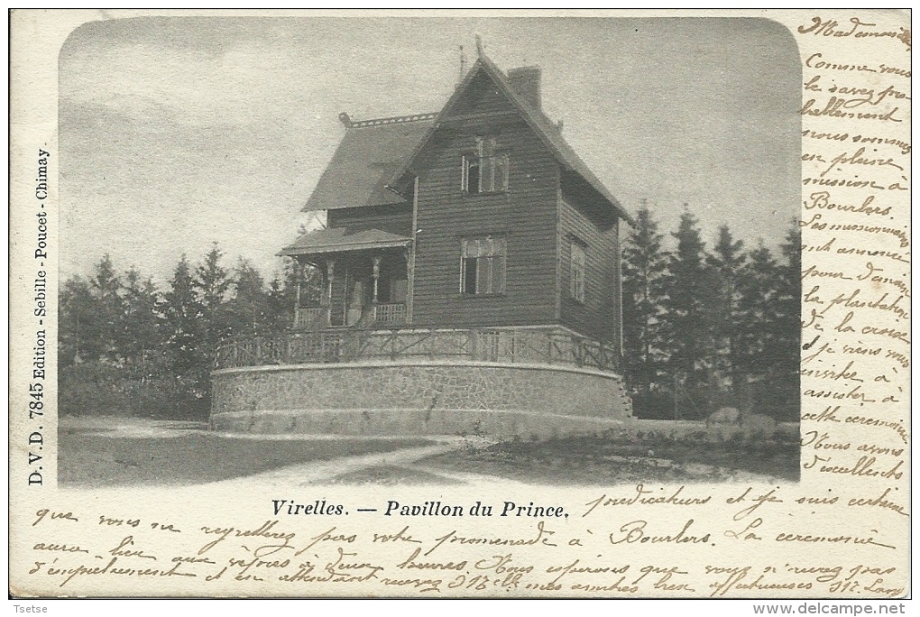 Virelles - Pavillon Du Prince - 1901  ( Voir Verso ) - Quaregnon