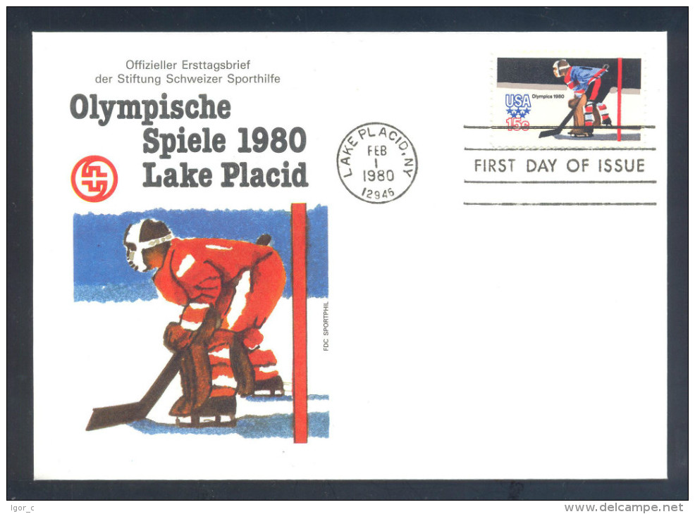 USA Olympyc Games LAke Placid 1980 - Ice Hockey Sur Glace - Hiver 1980: Lake Placid