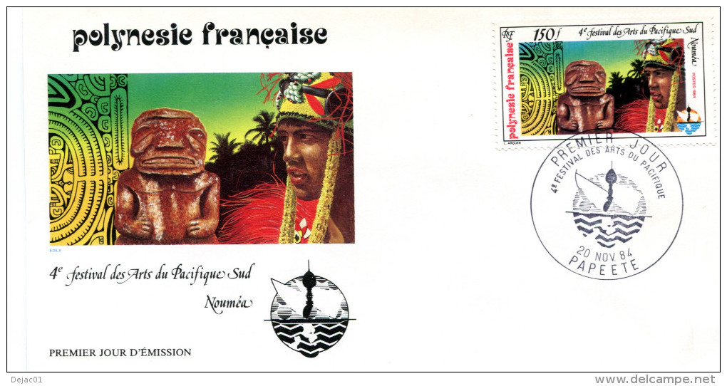 Polynésie - PJ Yvert PA 187 - Arts Du Pacifique - R684 - Storia Postale