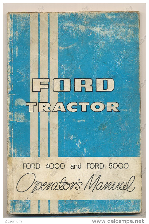 FORD 4000, 5000 TRACTOR, Operator's Manual 1966 - Transports