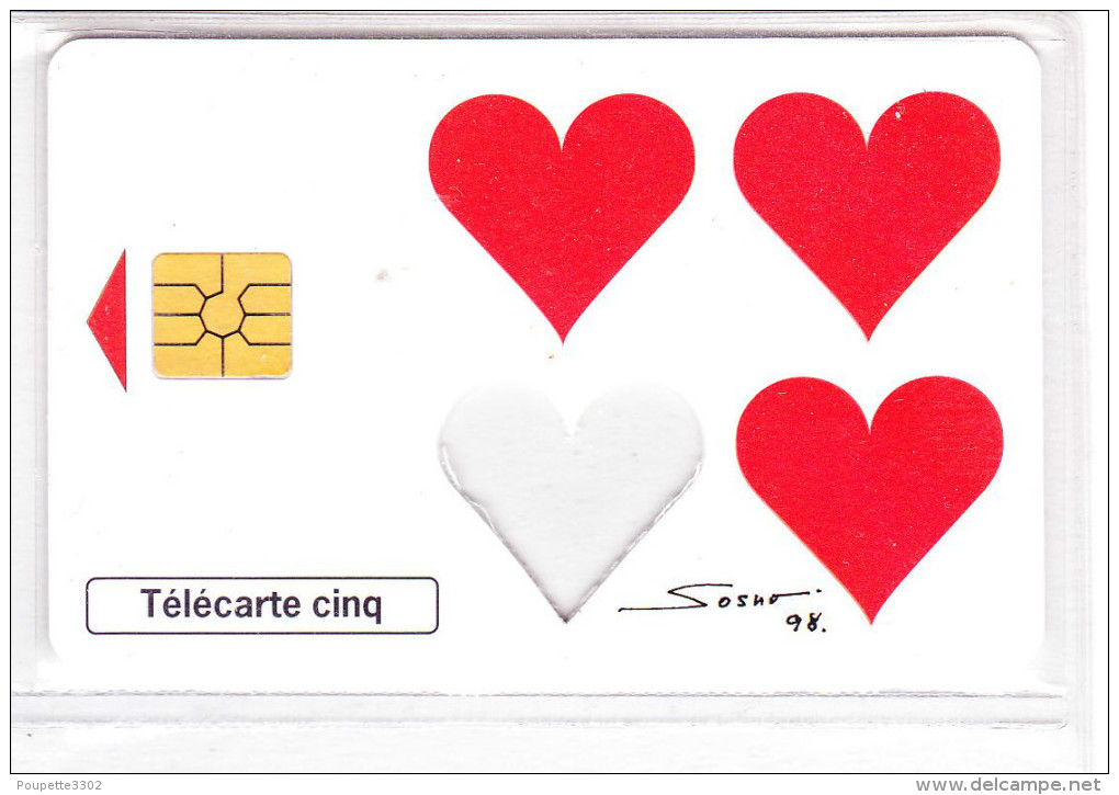 Télécarte 5 Unités - GN 503a - Sosno Coeur Découpé Neuve - 5 Eenheden