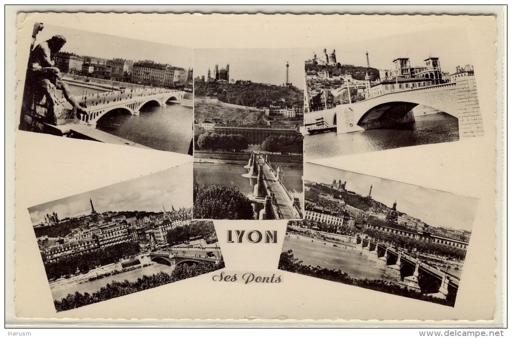 " LYON-GARE / 1954 " + " NUITS DE L'ARMEE - LYON - 18.26 SEPTEMBRE 1954 "  - RBV  -  Réf. LYO459 - Mechanische Stempels (varia)