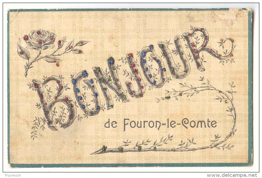 E3689 - Bonjour De  Fouron-Le-Comte  "Paillettes" - Fourons - Voeren