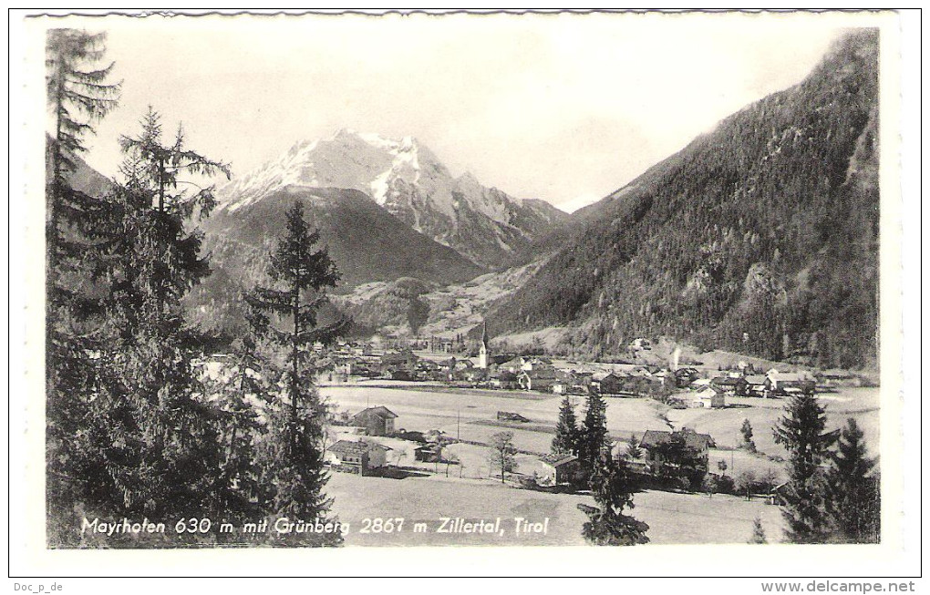 Österreich - Mayrhofen Im Zillertal Mit Grünberg - Tirol - Zillertal