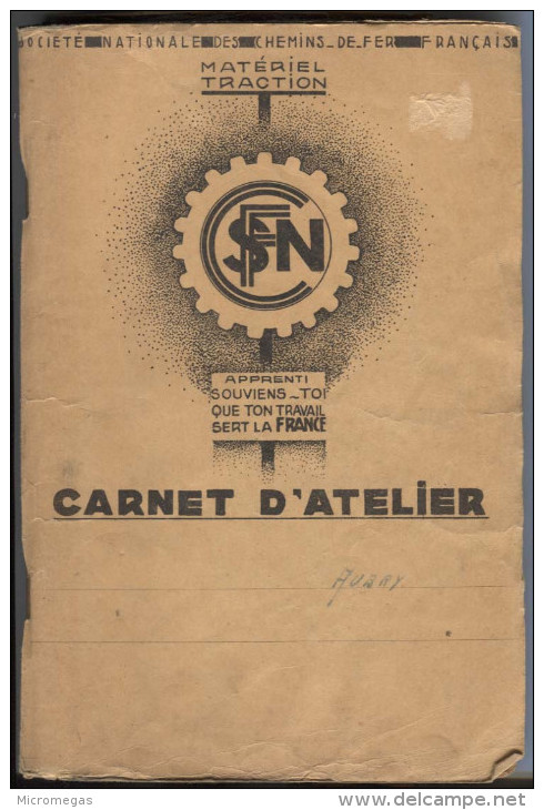 SNCF - Matériel Traction - Carnet D´Atelier - Ferrocarril & Tranvías