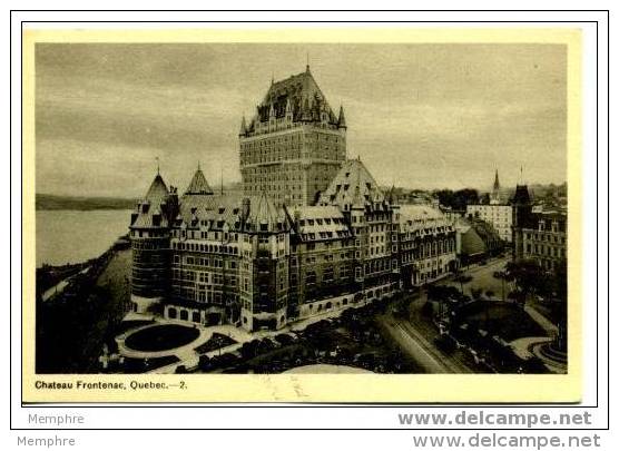 CHÂTEAU FRONTENAC  Vraie Photo  C1940  Neuve - Québec - Château Frontenac