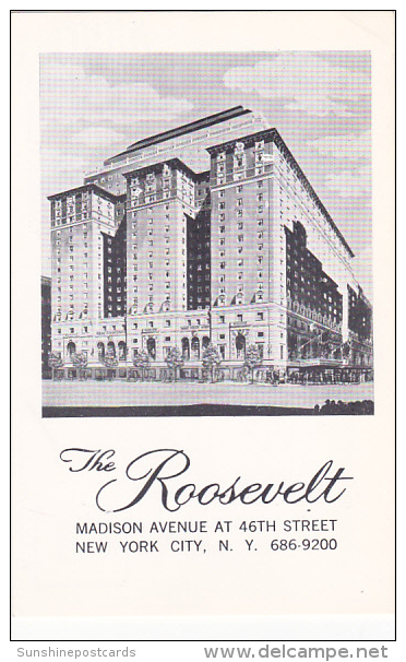 Roosevelt Hotel New York City - Cafés, Hôtels & Restaurants