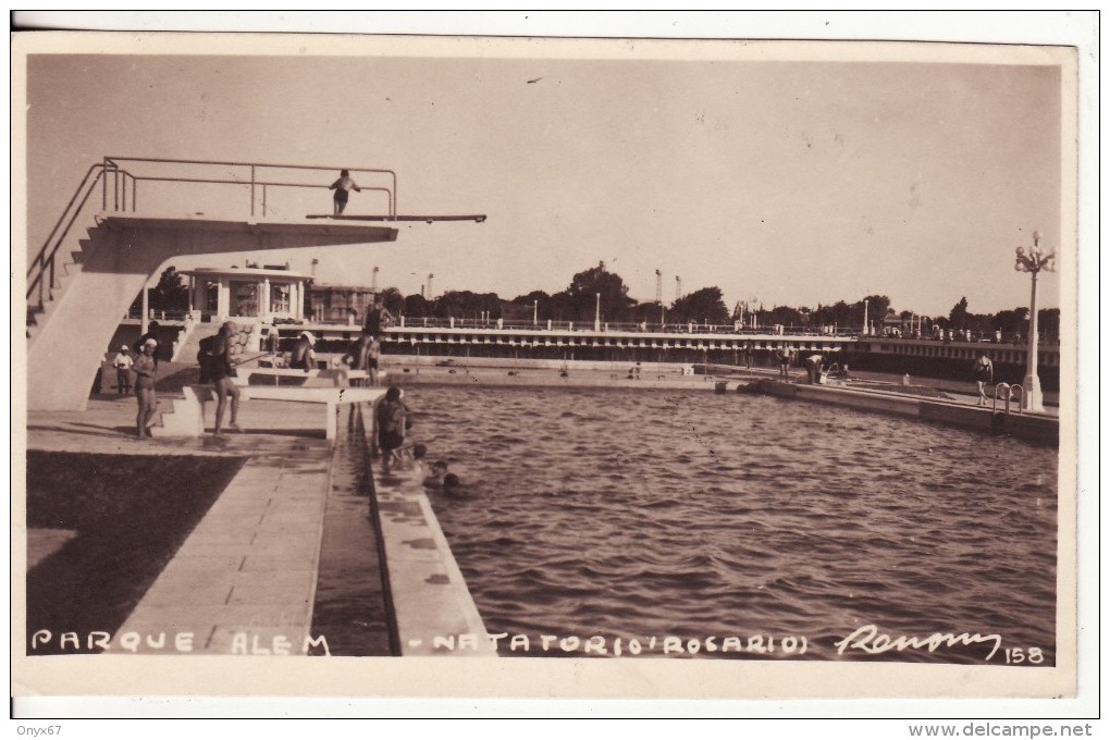 PARQUE ALEM-ROSARIO (Argentina) Natatorio -Piscine - FOTO-CARTE PHOTO-VOIR 2 SCANS - Argentina