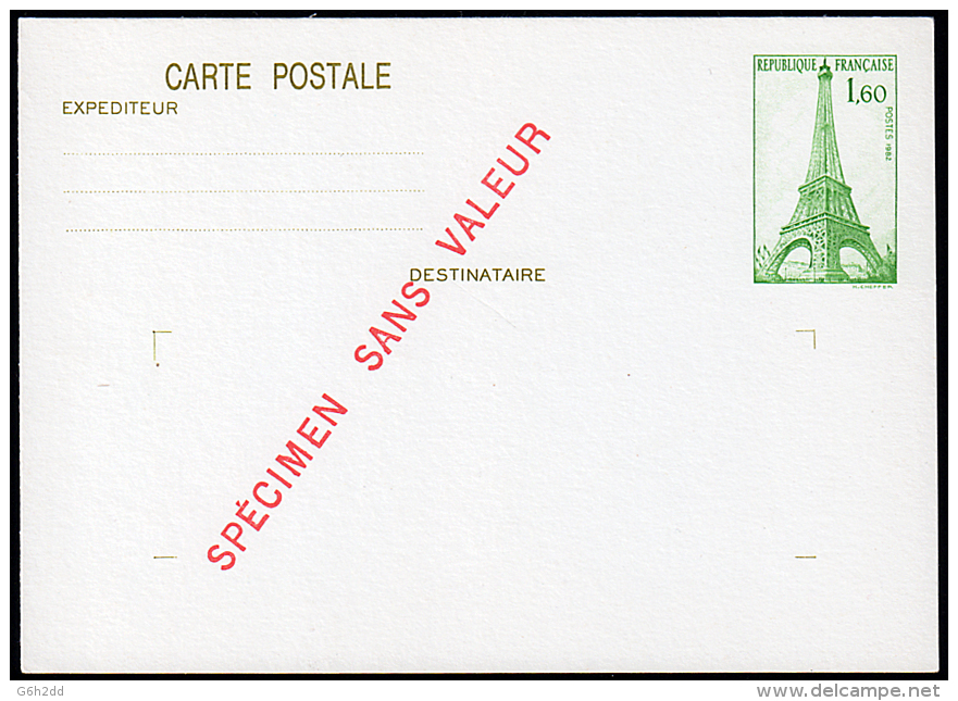 B-005H- Carte Postale N° 429-CP1, Neuve, Spécimen Sans Valeur. - Standard Postcards & Stamped On Demand (before 1995)