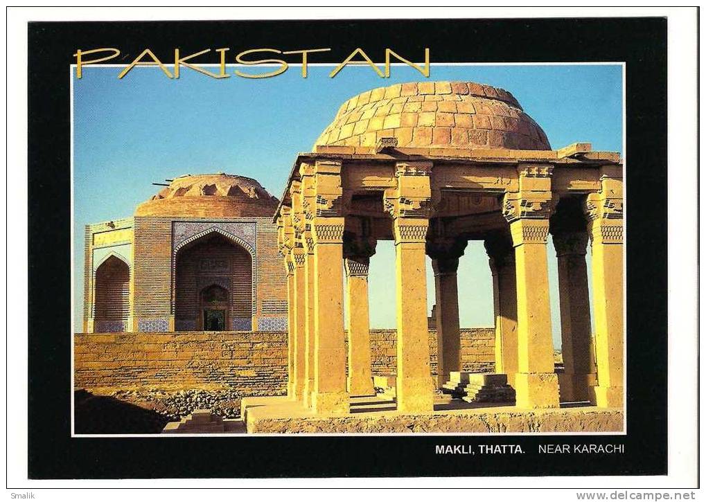 186L-Postcard, Archeology, Makli Tomb Thatta Near Karachi, Pakistan, Mint - Pakistan