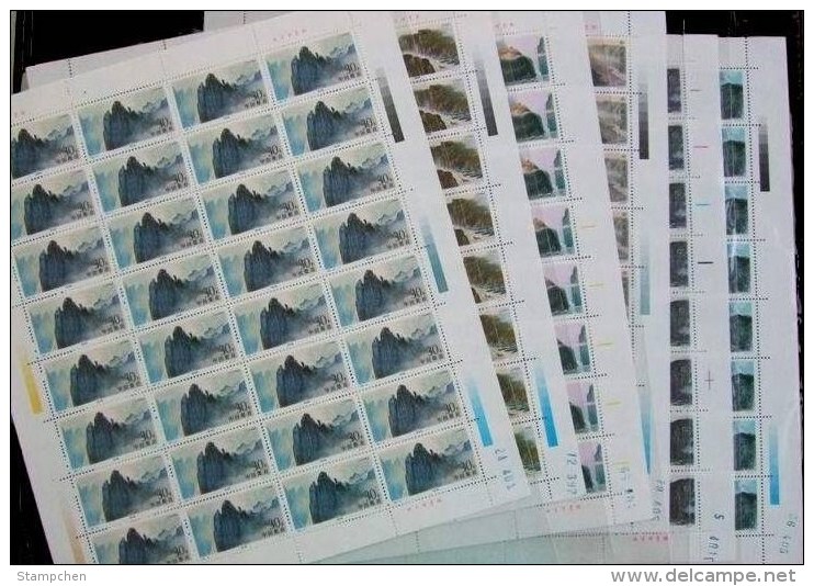 China 1994-18 Gorges Of Yangtze River Stamps Sheets Mount Rock Geology Scenery - Blocks & Sheetlets