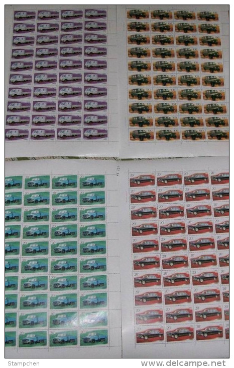 China 1996-16 Vehicle Car Stamps Sheets Automobile Truck - Blocks & Sheetlets