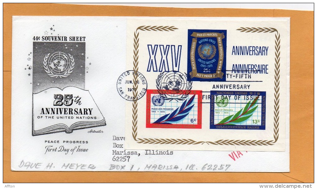 United Nations New York 1970 FDC - FDC