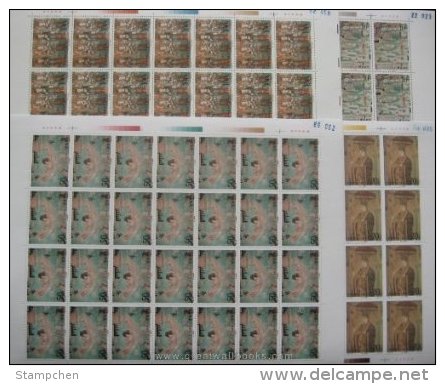 China 1996-20 Dunhuang Mural Stamps Sheets Buddha Relic Archeology Mount - Blocks & Sheetlets