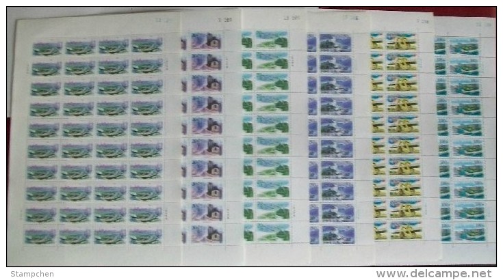 China 1996-26 Shanghai Stamps Sheets Freeway Bridge Interchange River Tower Plane Satellite National Flag - Blocks & Sheetlets