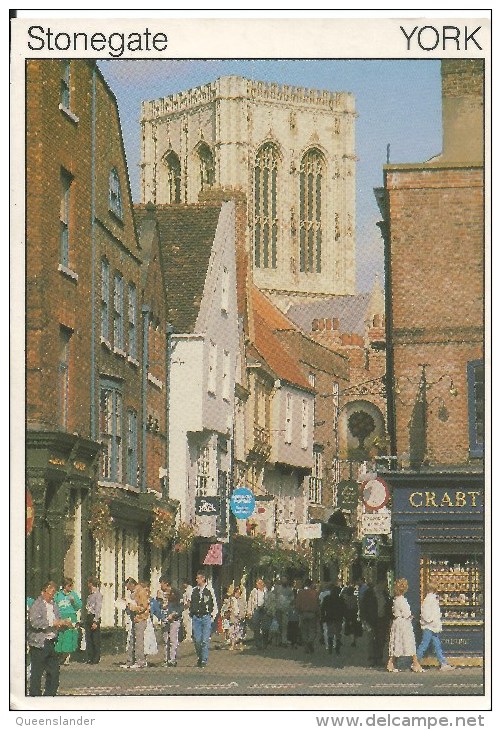 Stonegate York Brymon Publishing York England Used To Australia Front & Back Shown - York