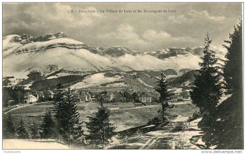 CPA 38 LE VILLARD DE LANS ET LES MONTAGNES DE LANS - Villard-de-Lans