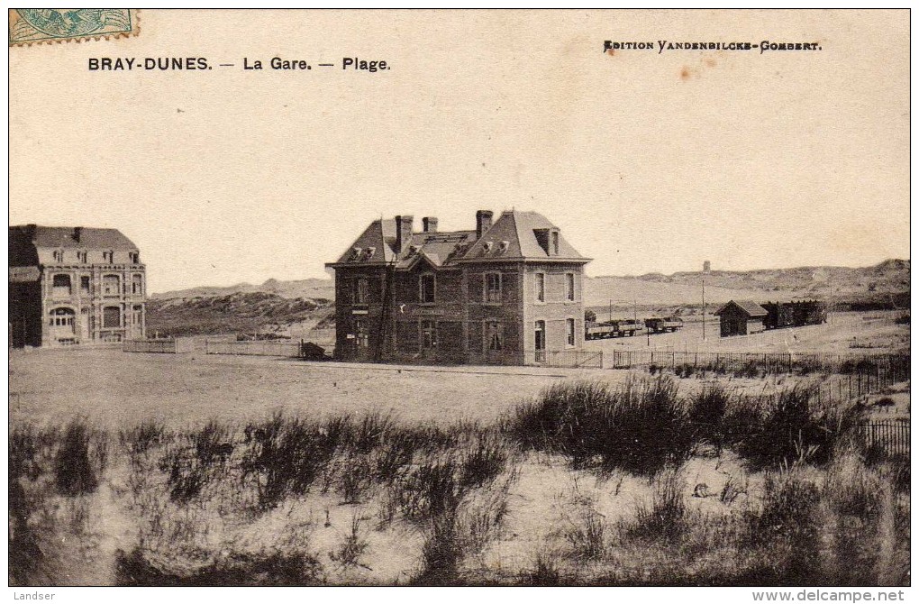 CPA 1905 BRAY DUNES La Vieille Gare , Près De La Plage , Edit. Vandenbilcke - Autres & Non Classés