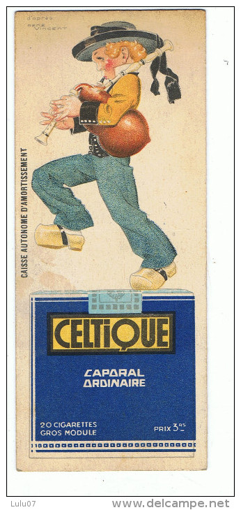 Cartonnage  Publicitaire   Cigarettiers     1.5 Cm  X 6.5 Cm  Imp  St Etienne - Autres & Non Classés