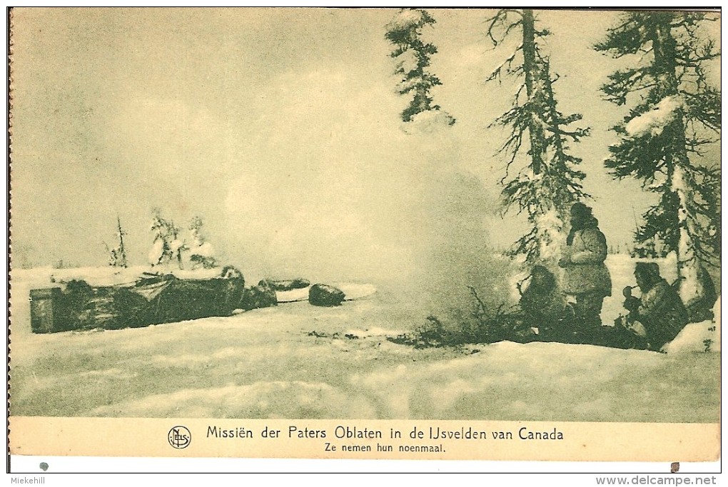 CANADA-MISSION DES PERES OBLATS  DE WAREGEM DANS L'EXTREME NORD-REPAS DES INUITS- - Andere & Zonder Classificatie