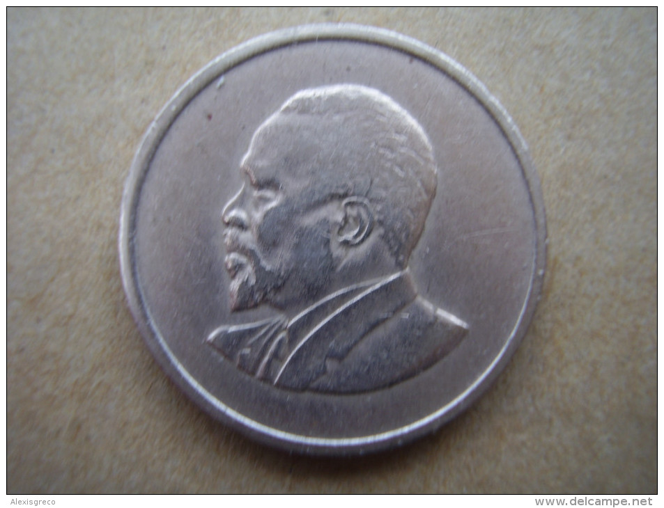 KENYA 1967  FIFTY CENTS   KENYATTA Copper-Nickel  USED COIN In GOOD CONDITION. - Kenya