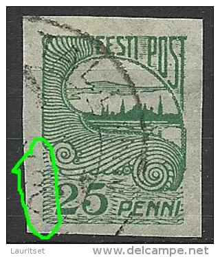 Estland Estonia Estonie 1920 Tallinn Reval Stadtansicht Michel 15 + Printing Error - Estland