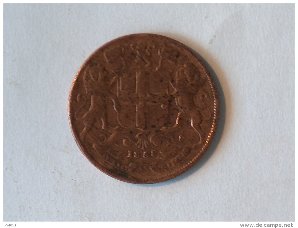 EAST INDIA COMPANY ONE QUARTER ANNA 1858 - Colonie