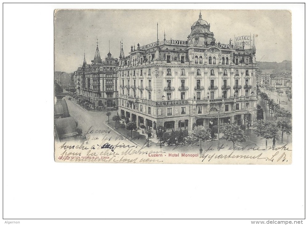 9133 - Luzern Hotel Monopol - Lucerne