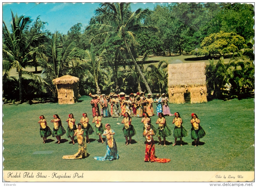 Kodak Hula Show, Kapiolani Park, Honolulu, Hawaii, United States US Postcard Used Posted To UK 1979 Stamp - Honolulu