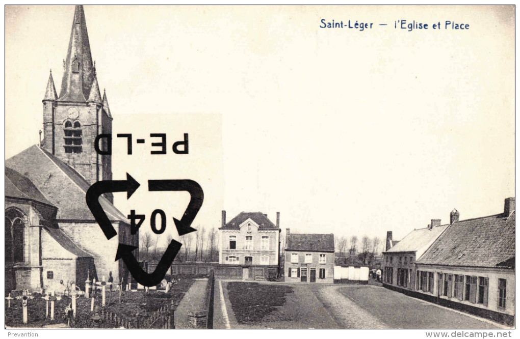 SAINT LEGER - L'Eglise Et Place - Estaimpuis