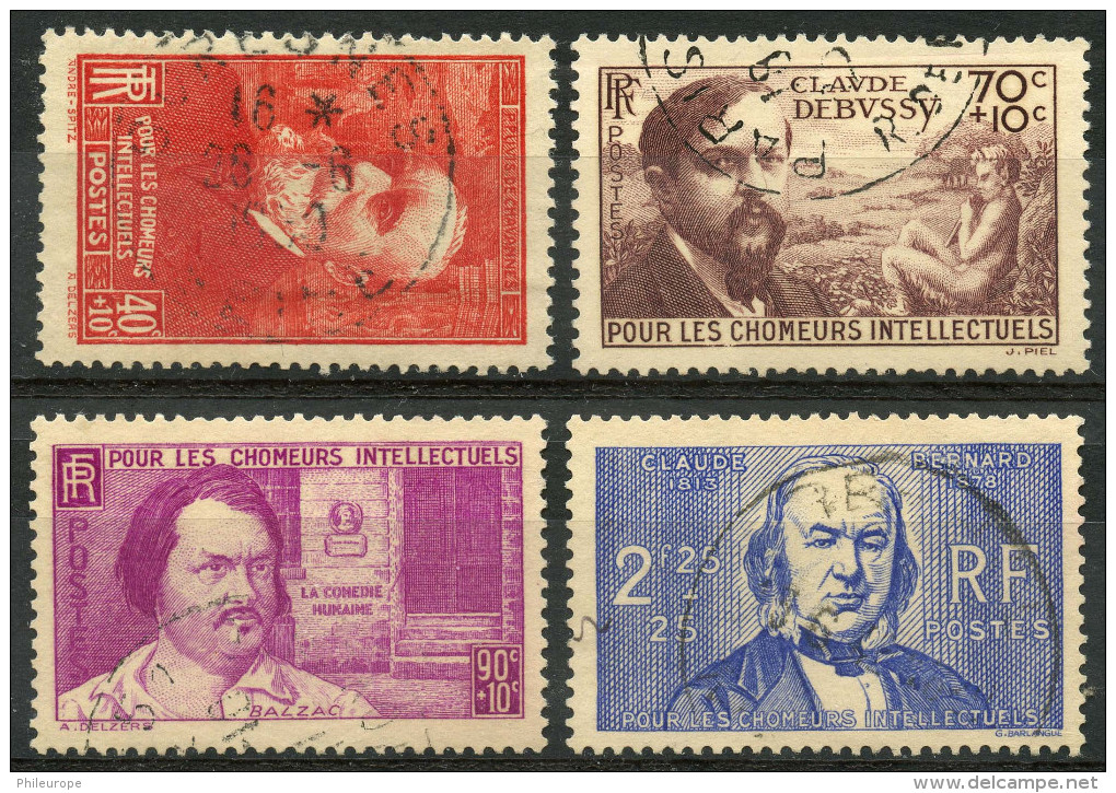 France (1939) N 436 à 439 (o) - Gebraucht