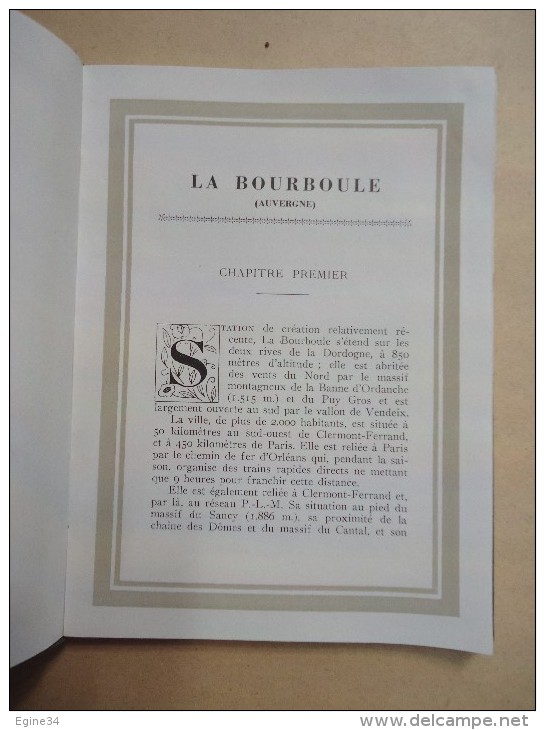 Auvergne - La Bourboule - Cure Thermale - Cure D'Air & D'Altitude - 1930 - Auvergne