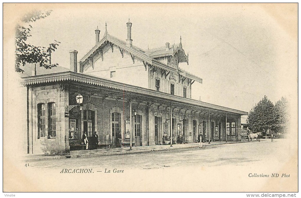 Réf : A14 -0922  : Chemin De Fer La Gare D'Arcachon - Arcachon