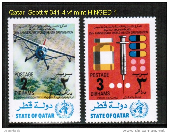 QATAR    Scott  # 341-4*  VF MINT HINGED - Qatar