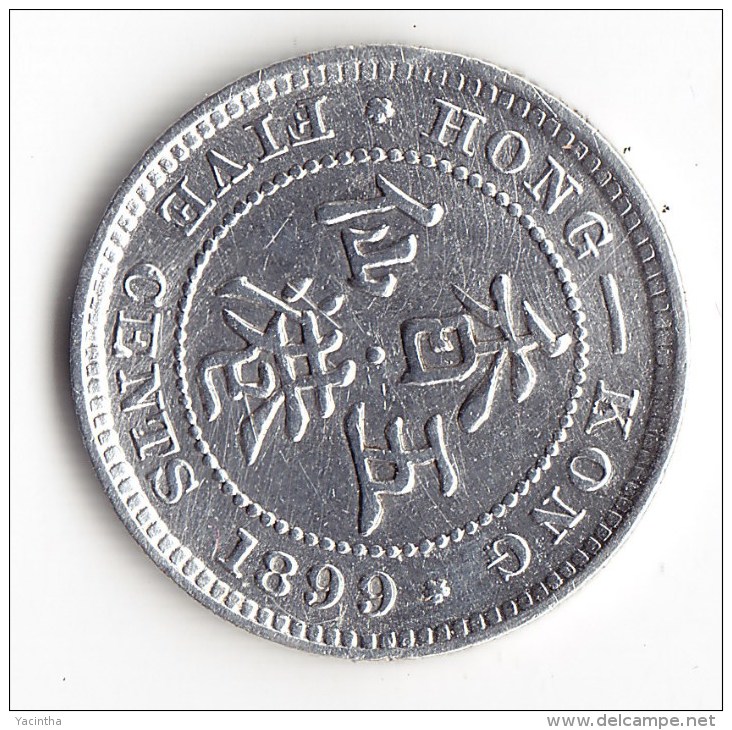 @Y@   Hong Kong   5   Cent  1899    (2649 ) - Hongkong