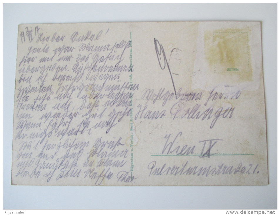 AK / Bildpostkarte 1917 Kaaden A.D. Eger, Schulviertel. Soldaten An Den Bahngleisen Verlag Karl Köhler,Kaaden Bromochrom - Sudeten