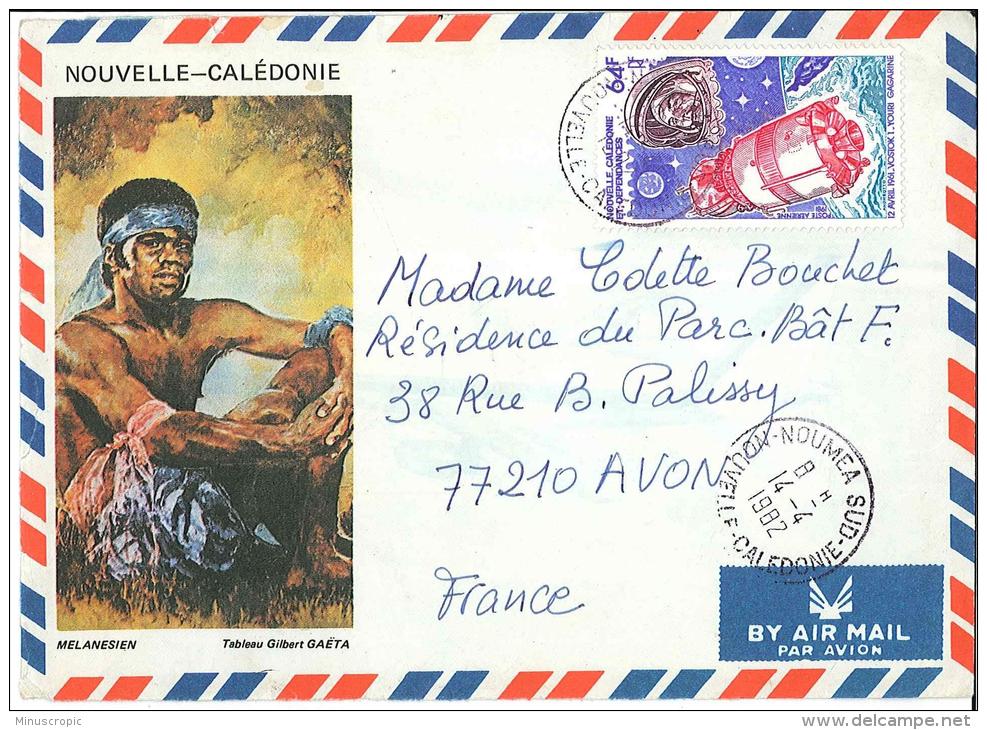 Enveloppe Nouvelle Calédonie Et Dépendances - Mélanésien - Par Avion -  1982 - Covers & Documents