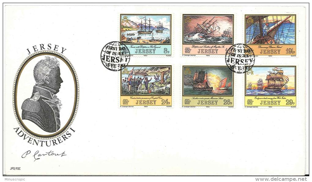 FDC - Jersey - Adventurers 1 - 1983 - Jersey