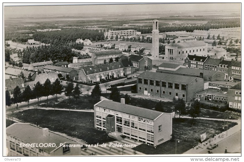 EMMELOORD - Panorama De Poldertoren - 2 Scans  (VINTAGE POSTCARD) - Emmeloord