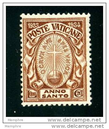 VATICAN 1933 Année Sainte 0,80 L.  Neuf Sans Charnière  **  Sass. 17 - Neufs