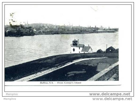 HALIFAX Vue De George's Island  Circulée 1919 - Halifax