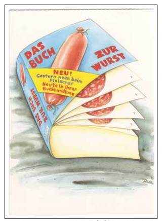 Das Buch Zur Wurst , Neu ! Gestern Noch Beim Fleischer , Heute In Ihrer Buchhandlung - Humor