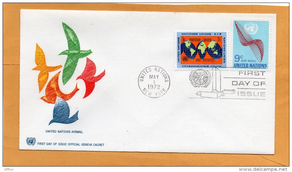 United Nations New York 1972 FDC - FDC