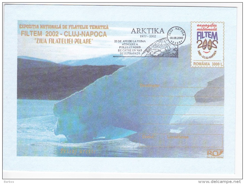 Romania  ; 2002  ; Grouping Thematic Philately Polar ;  Day Polar Philately ; Special Cancell. - Internationale Pooljaar